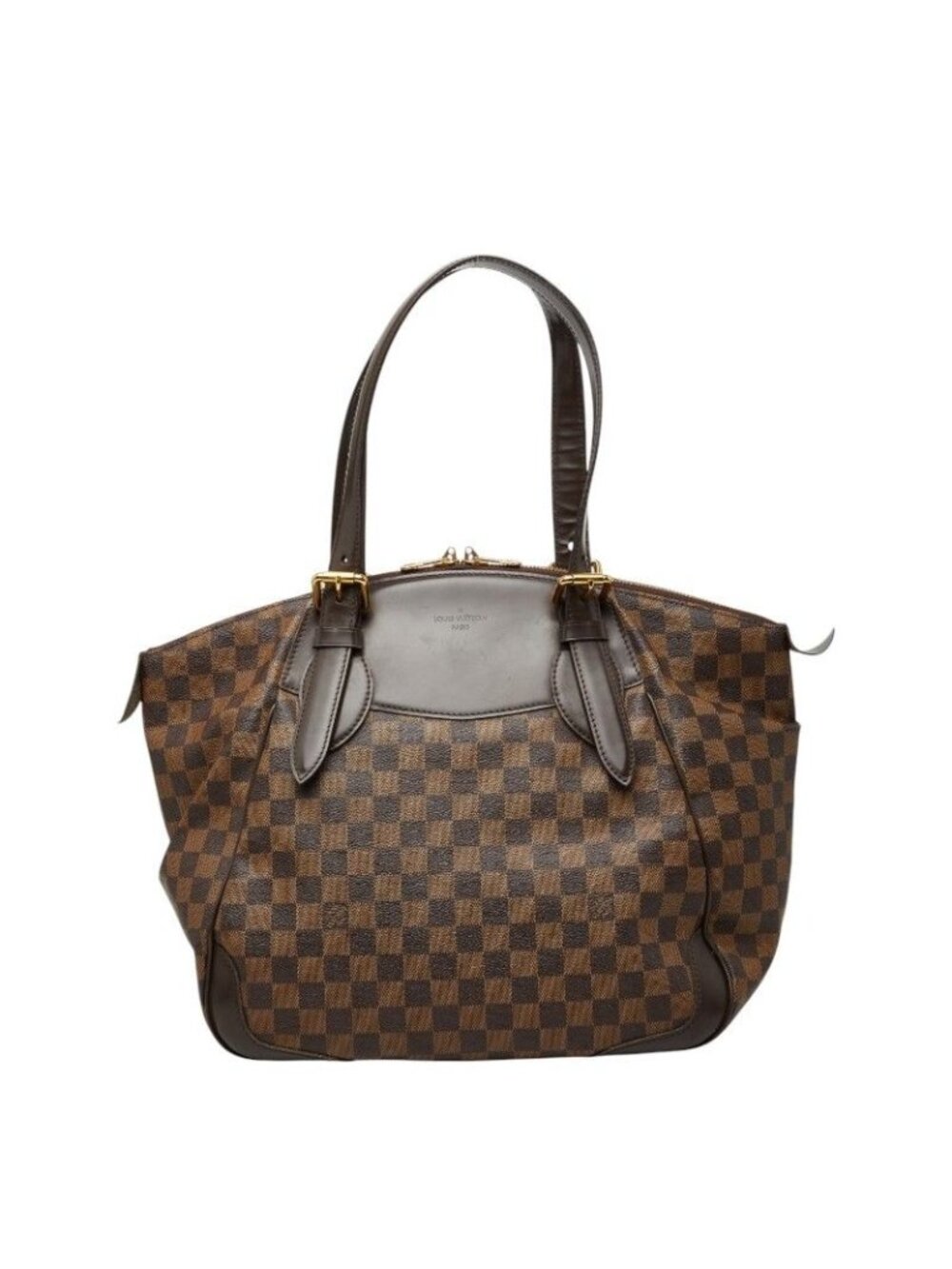 Louis Vuitton Damier Verona GM Tote Ebene Brown Leather